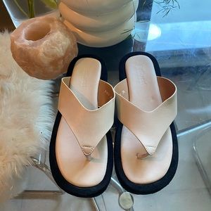 Nasty Gal Faux leather platform sandals